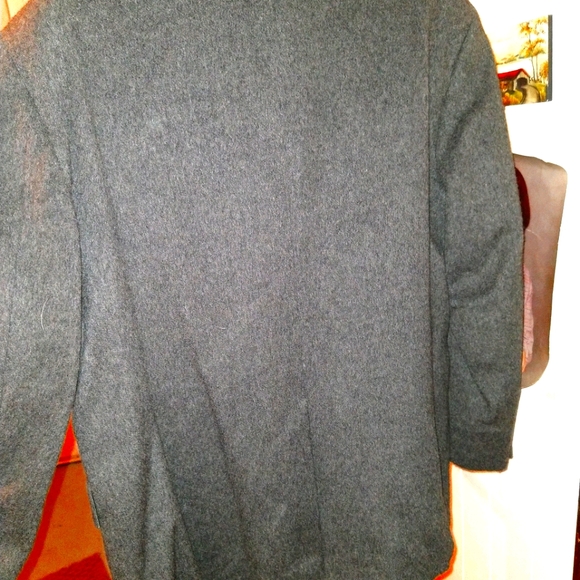 Wool dark gray blazer / suit coat - Picture 5 of 11